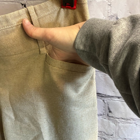 The Limited Women’s Cassidy Fit Tan Wide Leg Tan Waffle sprint Trousers Sz 6 GUC - Picture 3 of 7